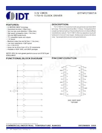 IDT74FCT3807SOI8 Datasheet Copertura