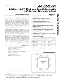 MAX3877EHJ+T數據表 封面