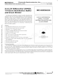 MC100ES6226AC Datasheet Copertura