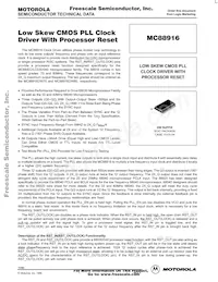 MC88916DW80 Datasheet Copertura