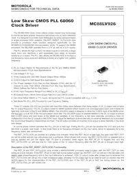 MC88LV926DWR2 Datenblatt Cover