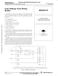 MPC961PFA Datenblatt Cover
