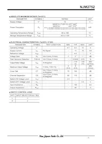 NJM2752V-TE1 Datasheet Pagina 3