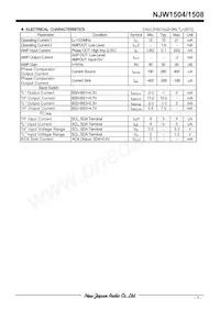 NJW1508V-TE1 Datasheet Pagina 3