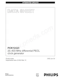 PCK12429D Datasheet Copertura