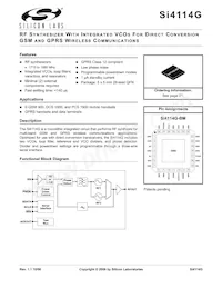 SI4114G-B-GM Datasheet Copertura