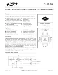 SI5020-B-GMR Datasheet Copertura