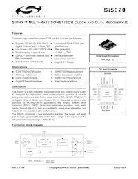 SI5020-B-GMR Datenblatt Cover