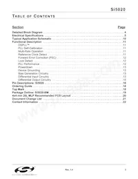 SI5020-B-GMR Datasheet Pagina 3