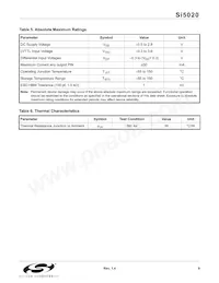 SI5020-B-GMR Datenblatt Seite 9