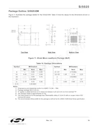 SI5020-B-GMR Datasheet Pagina 19