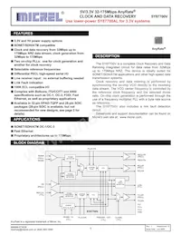 SY87700VZH-TR Datenblatt Cover