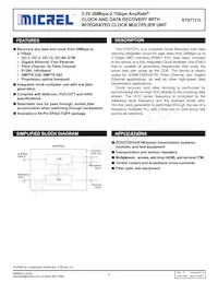 SY87721LHY-TR Datasheet Copertura