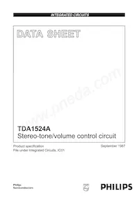 TDA1524A/V4 Datenblatt Cover