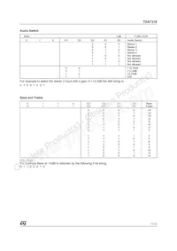 TDA7318D013TR Datasheet Page 11