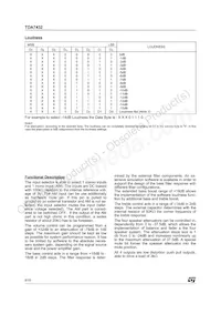 TDA7432D013TR Datasheet Page 8