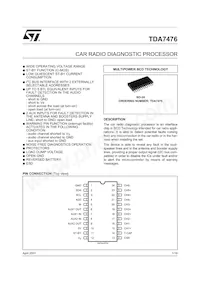 TDA7476013TR Datasheet Cover