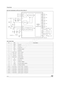 TDA7476013TR Datasheet Page 2