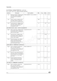 TDA7476013TR Datasheet Page 4