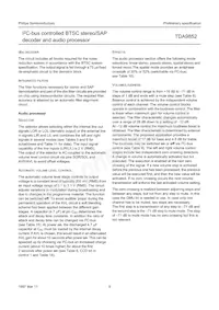 TDA9852H/V2 Datasheet Pagina 9