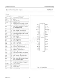 TEA6321T/V1 Datasheet Page 4