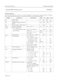 TEA6321T/V1 Datasheet Page 7