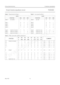 TEA6360T/V2 Datasheet Pagina 10