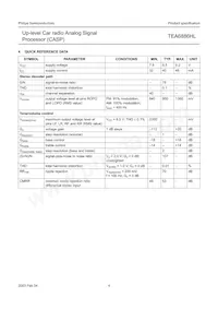 TEA6886HL/V2 Datasheet Pagina 4