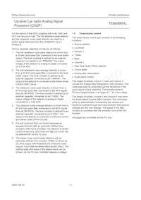 TEA6886HL/V2 Datasheet Pagina 11