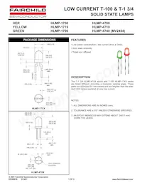 HLMP1790MP4B Datasheet Copertura