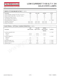 HLMP1790MP4B Datasheet Pagina 2