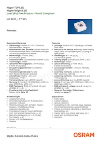 LT T673-P1Q2-25-0-10-R18-Z Datenblatt Cover