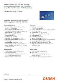 LY 543B-BWDW-26 Datasheet Copertura