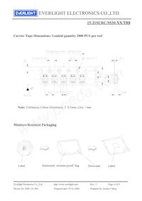 15-21SURC/S530-A2/TR8 Datasheet Pagina 6