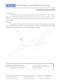 19-213SYGC/S530-E2/TR8 Datasheet Pagina 9