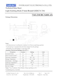 7343-2SURC/S400-A7 Datasheet Pagina 2