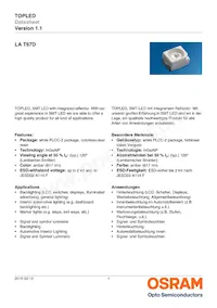 LA T67D-U2AA-24-1-20-R18-Z Datasheet Copertura