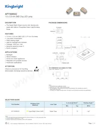 APT1608SGC Datasheet Cover