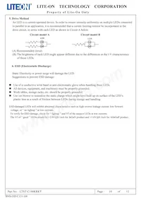 LTST-C190KRKT Datasheet Pagina 11