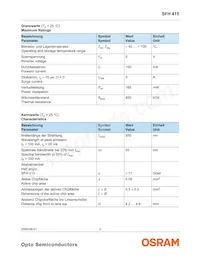 SFH 415 U E9191 Datasheet Pagina 2