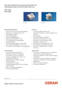 SFH 4205 Datasheet Copertura