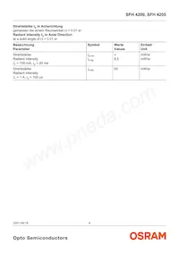 SFH 4205 Datenblatt Seite 4