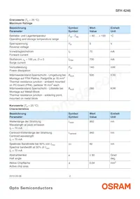 SFH 4246-Z Datasheet Page 2