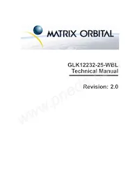 GLK12232-25-WB-E數據表 封面