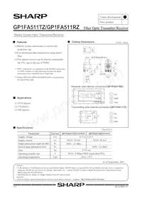 GP1FA511RZ Datasheet Cover