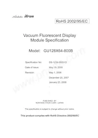 GU128X64-800B Datasheet Copertura