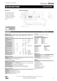 GU140X16G-7000B Datasheet Copertura