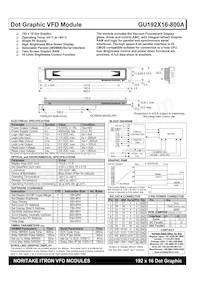 GU192X16-800A Datasheet Cover