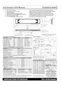 GU256X32-800A Datasheet Cover