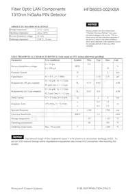 HFD8003-002/XBA Datasheet Page 2